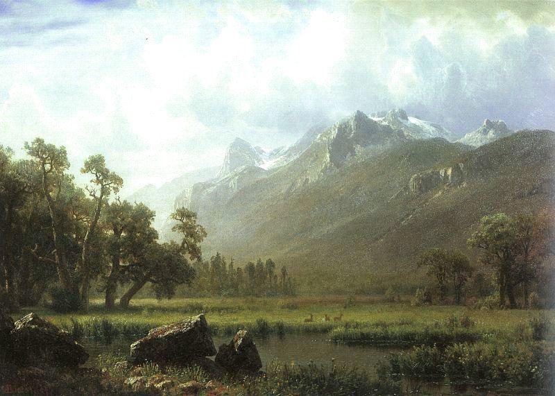 Albert Bierstadt The Sierras near Lake Tahoe, California